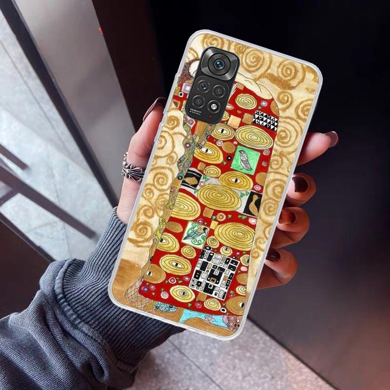 Kiss by Gustav Klimt Desig Phone Case For Xiaomi Redmi Note 15 14 14S 13 12S 12 Pro Plus 11S 11 10S 10 4G Cover 11E 11T 5G Print