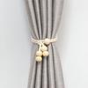 Adjustable Curtain Tiebacks, Modern Sheer Curtain Straps, Decorative Flower Holdbacks for Window Drapes and Home Decor