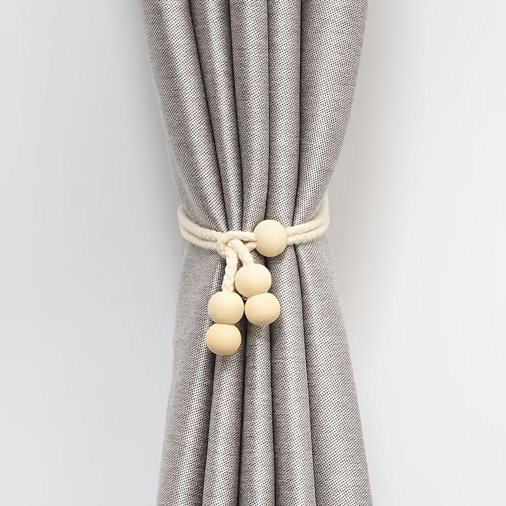 Adjustable Curtain Tiebacks, Modern Sheer Curtain Straps, Decorative Flower Holdbacks for Window Drapes and Home Decor