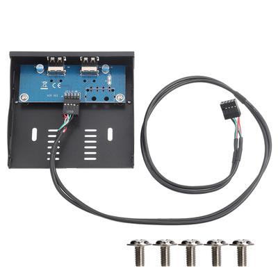 3,5 cala USB2.0 2 porty 9-pinowy przewód z cynowanej miedzi panel przedni stacji dyskietek