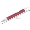 Penmode Leather Ballpoint Premium Cowhide 135mm Long Pen, Long, Leather, Purple,