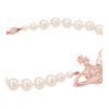 Vivienne Westwood West Queen Planet Pearl Necklace Women necklace Pink 6301010602G128CNG128