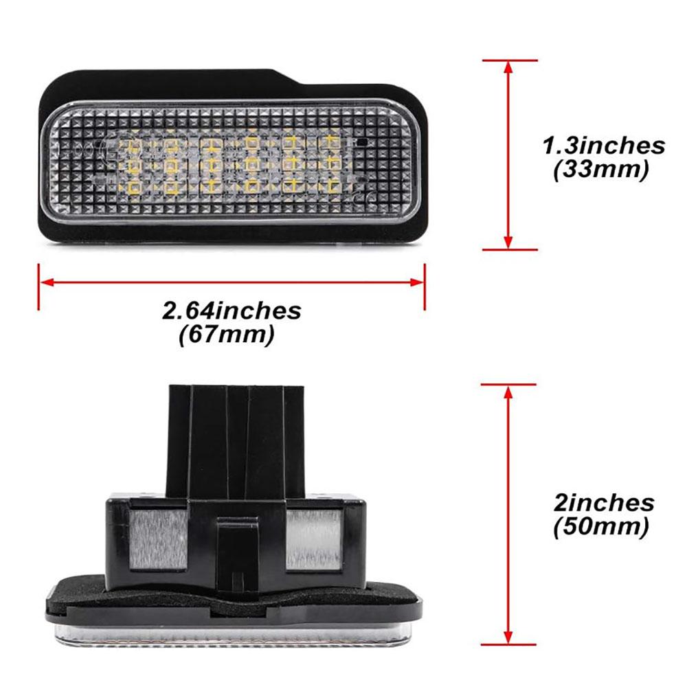 LED License Plate Light A2118200756 for Mercedes C-Class E-Class