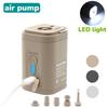 Portable Air Pump with LED Light, 1300mAh USB Rechargeable To Inflate Deflate for Pool Floats, Air Bed, Vacuum Storage Bags