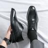 Spitze Lederschuhe Herren Britischer Stil Derby Schuhe Casual Drei Gelenke Business Kleider kleine Lederschuhe Bräutigam Hochzeitsschuhe