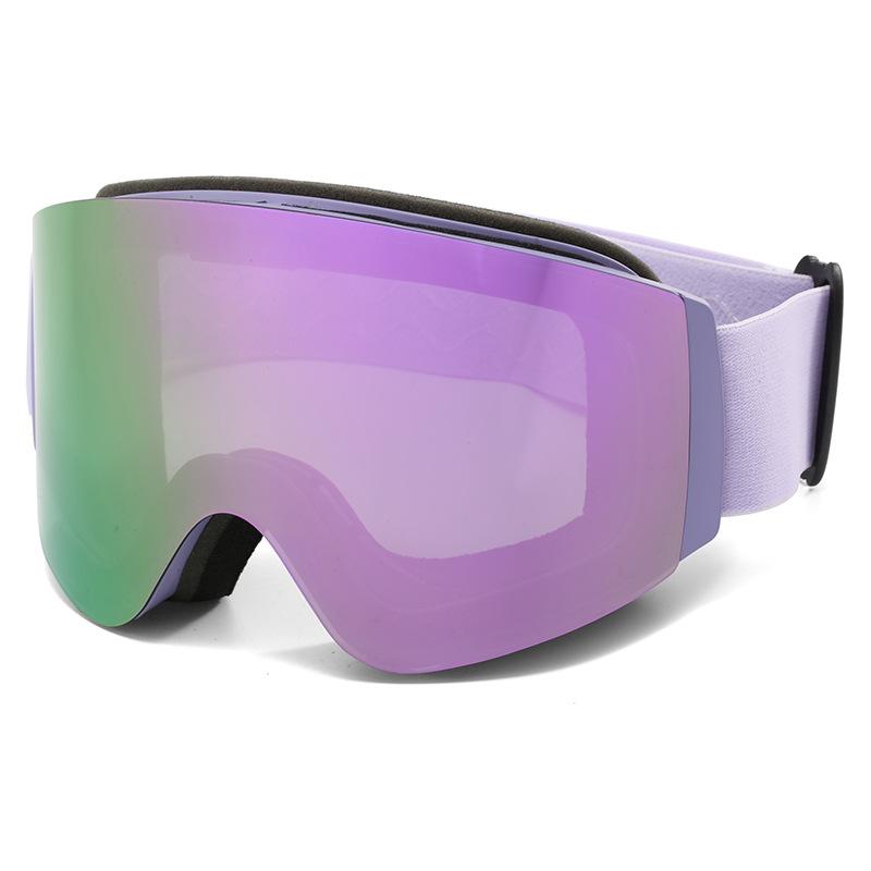 UV400 Protection Skiglasses Sport Snow Board Eyewear Oval Custom Anti Fog Glasses Googles Straps Flip up Lens Ski Goggle