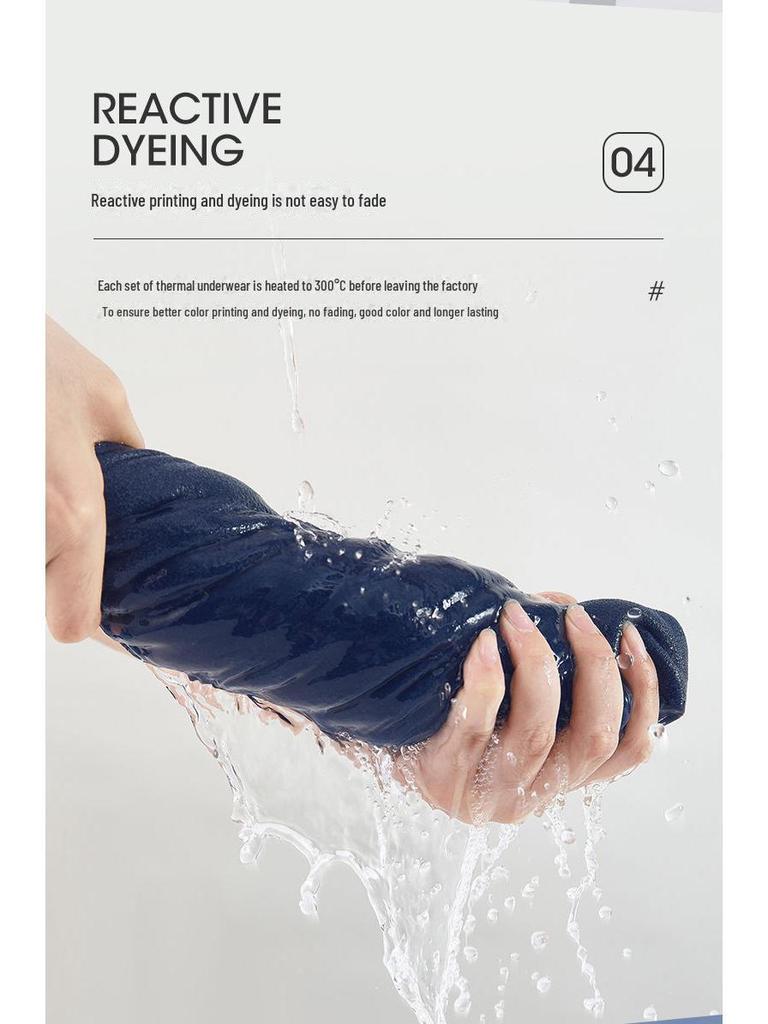 Set de lenjerie termică pentru bărbați: Costum de toamnă/iarnă, gros, fără cusături, care acumulează căldură, din catifea germană față-verso.