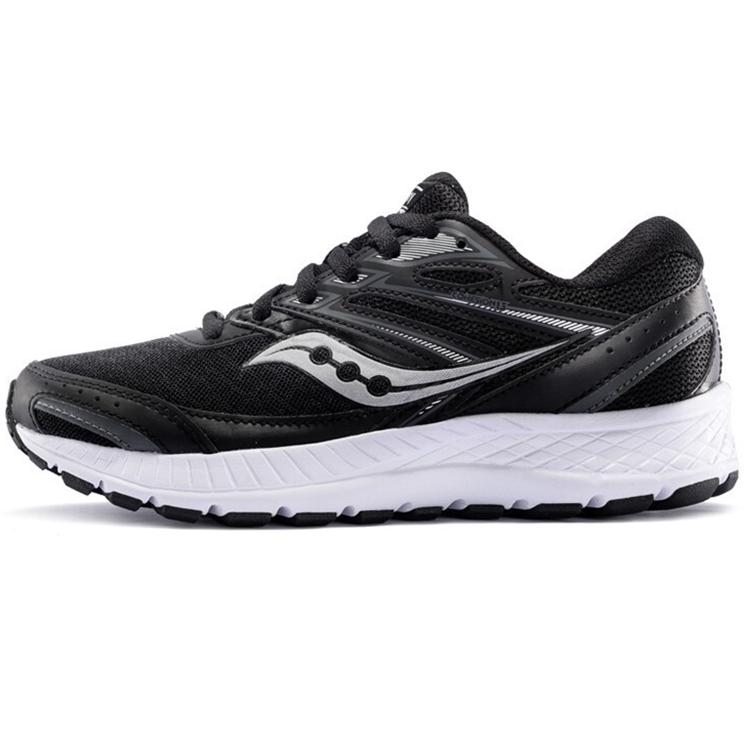 

Saucony Cohesion 13 Mesh Cushioning Slip Resistant Lightweight Low top Casual Running Shoes Women s Black White S10559-1 36