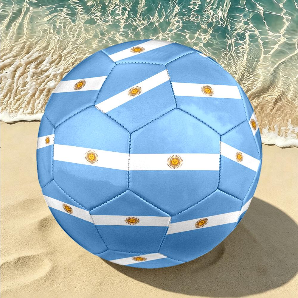 1pc Argentine Flag Art Size 5 Soccer Ball, Suitable for Practice Matches/tournament Training,Lightweight and Durable Gt7071
