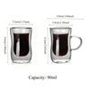 Double Wall Heat-Resistant Glass Cups - Insulated European Style Transparent Mug for Tea Coffee Juice Milk, Cold & Hot Beverages