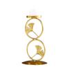 Candlestick Geometric Style Iron Art Nordic Style Creative Maple Leaf Candlestick Decoration for Table Parties Home Decor