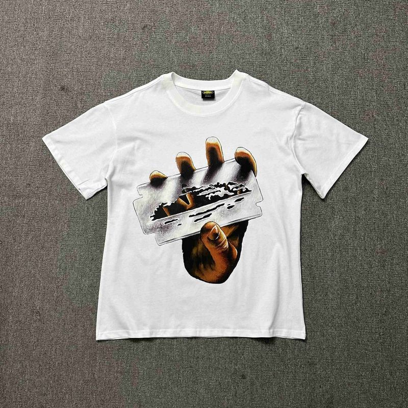 Corteiz Alcatraz Series T-shirt Short-sleeved Letter Logo Printed Men's and Women's Double Yarn Fashion Casual Short-sleeved Tide