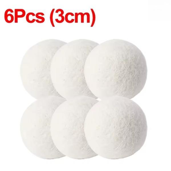 

6Pcs Wool Dryer Balls Reusable Laundry Balls Home Washing Clothes Softener Anti-Entanglement Drying Balls Washing Accessories