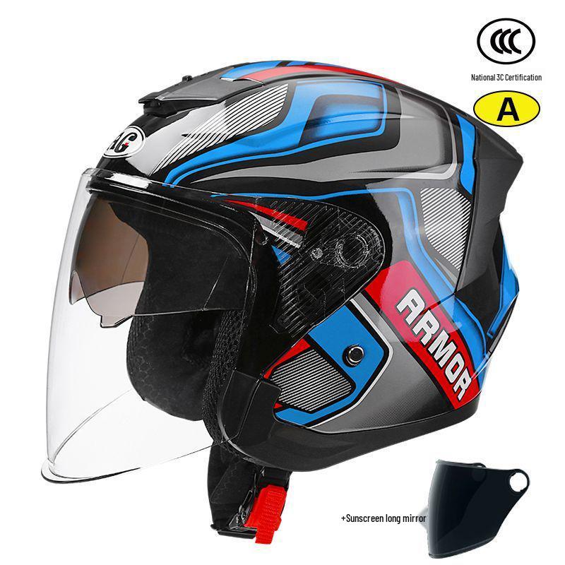 3C Certified Unisex Electric Motorcycle Helmet, All-Season, Winter Warmth