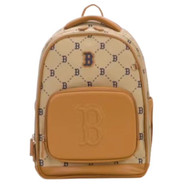 New MLB Polyester Backpack Unisex Brown 7ABKMC25N-43BGS