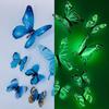 12Pcs  3D Luminous Butterfly Creative Wall Sticker For Diy Wall Stickers Modern Wall Art Home Decorations Diy Gift