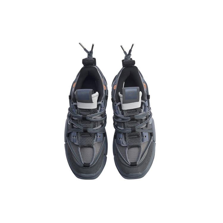 Li Ning Pan Gu Trek Abrasion Resistant Breathable Low Top Sports Casual Shoes Men's Snow Gray AGLP075-6