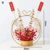 Foam+Plastic Chinese Spring Festival Bonsai Hanging Lucky New Years Bonsai Pendants Red Flowers Artificial Red Berries Bonsai