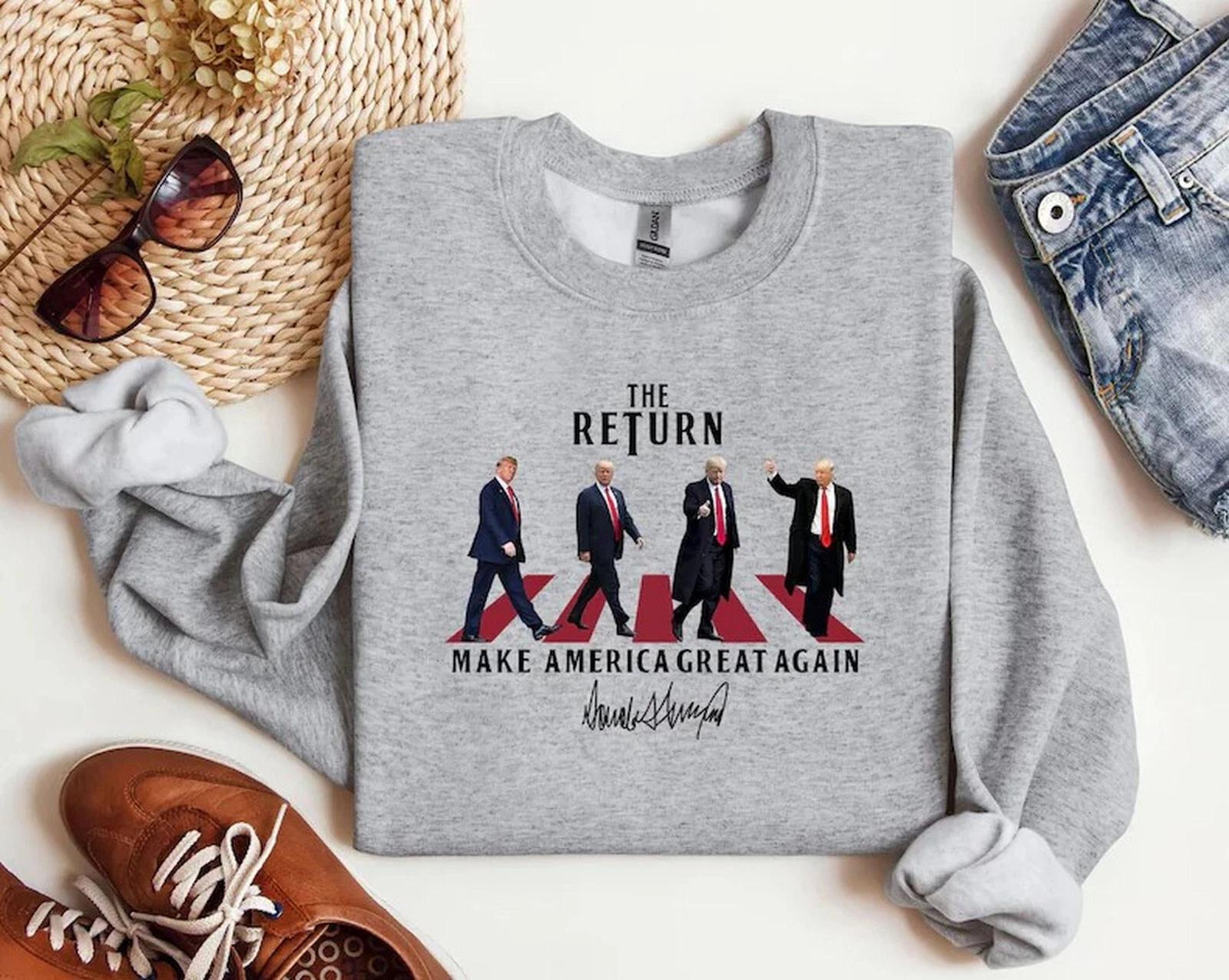 The Return Trump President 45 47 Shirt, Republican, Trump 2024 Shirt, MAGA Tee S