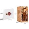 CRESYMME Miniature House Dollhouse Book Nook Kit Wooden DIY 3D Hobby Handmade (Cat Waiting Alley)