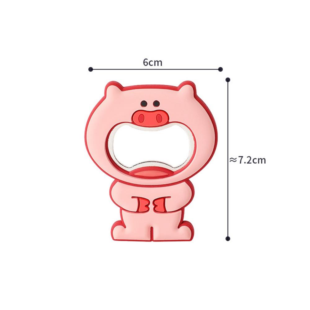 

Cartoon Animal Refrigerator Magnet 2-IN-1 Beer Lid Opener Creative Beer Bottle Opener Household 06