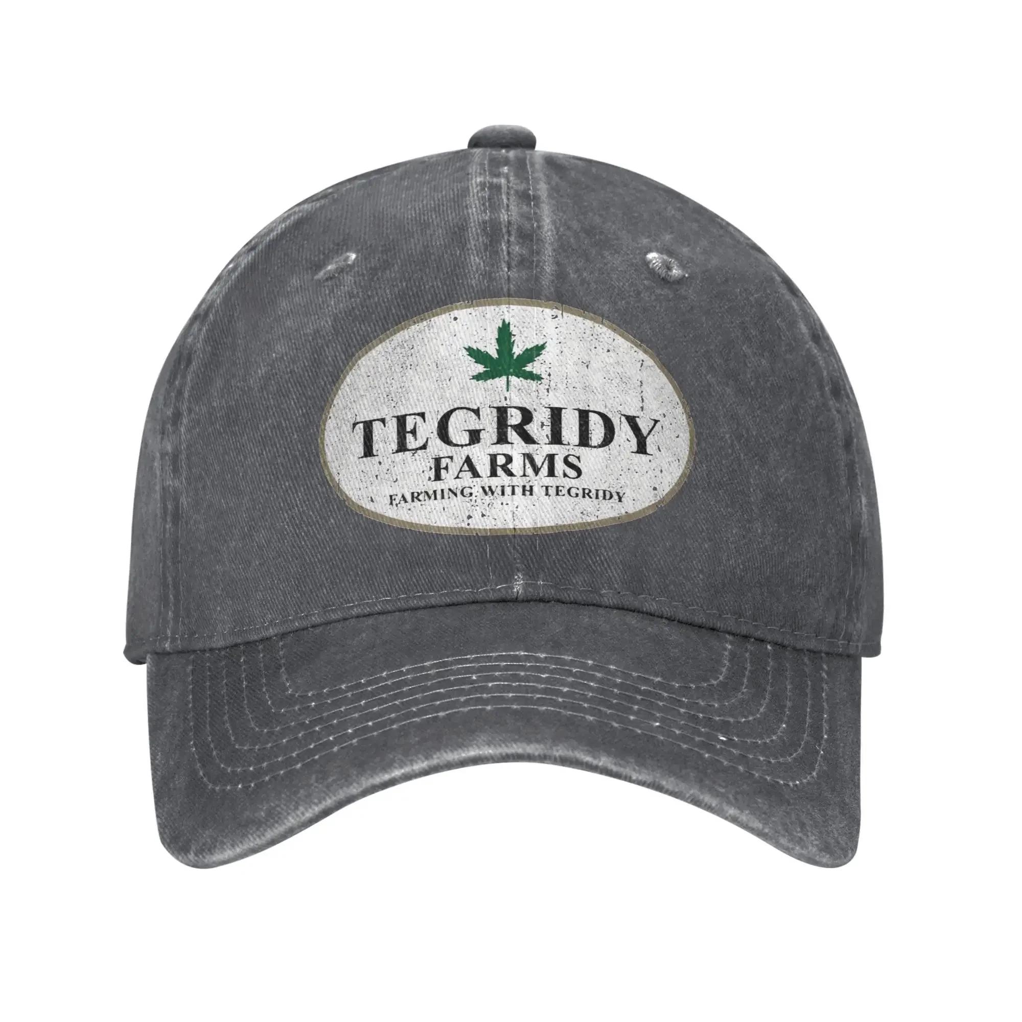 Tegridy Farms Logo Farming Baseball Cap Casual Distressed Denim  Randy Cartoon Sun Cap for Men Women Outdoor Adjustable Fit Hats Adjustable