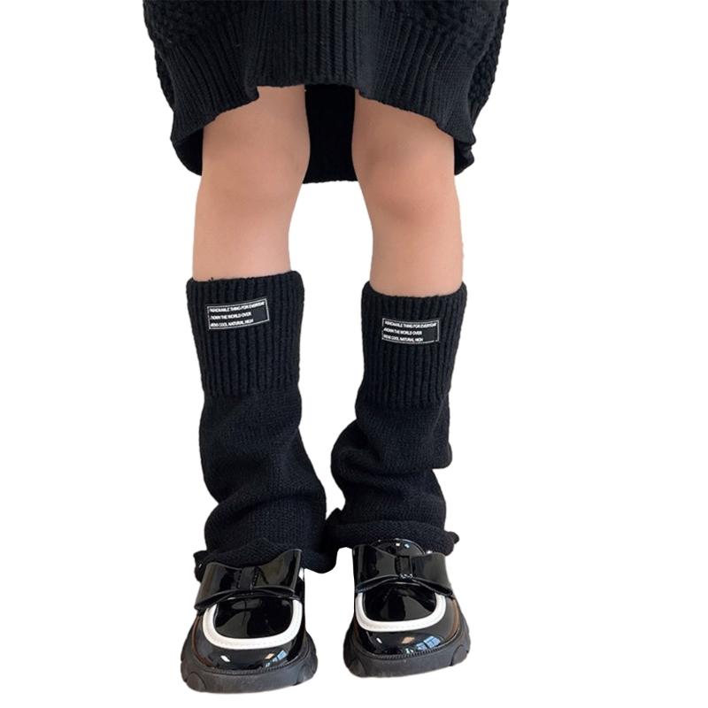Fashion Knit Leg Warmers for Little Girls Knee High Socks for Dress Toddler Winter Slouchy Socks Thicken Warm Leggings