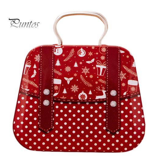 

Рождественская коробка для конфет с ручкой, мини-железная сумка, снеговик, Санта, держатель для закусок, рождественские сувениры, праздничный контейнер для хранения сладостей F