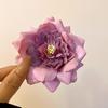 Elegant Floral 3D Hair Clip - Sweet Bangs Duckbill Accessory for Summer