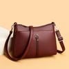 High Quality Soft Leather Handbag Women Luxury Purses Female Bag Designer Brand Ladies Shoulder Crossbody Bag Midlife Mom Bag