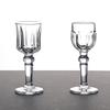 2pcs Sets 15ml Small Wine Glass Cocktail Glass Wine Goblet Transparent Shot Glass Spirits Cup Exquisite Drinking Glasses Gifts