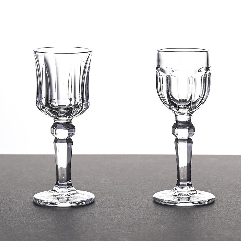 15ml Cocktail Glass Exquisite Drinking Glasses Wine Goblet Small Wine Glass 2pcs Sets Transparent Spirits Cup Shot Glass Gifts