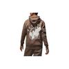 Jordan Umar Rashid Flight Pattern Printed Pocket Hoodie Men Hoodies Brown DV7572-274