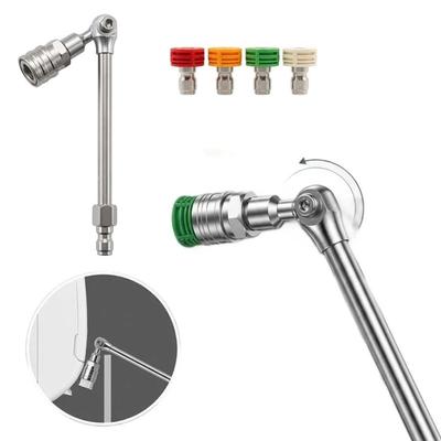 360° Swivel HVAC Coil Cleaning Nozzles 1/4" Quick Connect Spray Wand  Underbody Cleaning