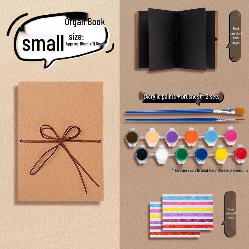 Acrylic DIY Photo Album: Handmade Memory Journal with Creative Graffiti and Loose-Leaf Design