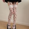 Polka Dot Stockings Sexy White Cosplay Thigh Long Scoks JK Sexy Belt Garters High Socks Women Summer Y2K Streetwear