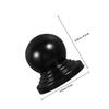 Black 76Mm Metal Ball Top Post Cap Decorative Fence Caps Perfect for Gate Posts Railings Stair Handrails and Outdoor Post