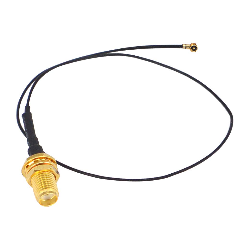 BOOBRIE 25CM RF Coaxial Cable, SMA Female to Ufl IPX IPEX MHF4 Connector, Pigtail