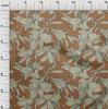 oneOone Tkanina bawełniana Flex Brown Florals Quilting Supplies Print Sewing Fabric By The Yard 40 Cal