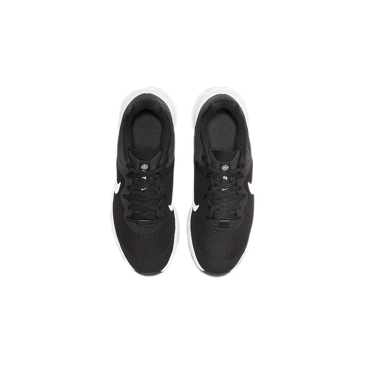 Nike Revolution 6 GS Black White Kids Sneakers Dark-Smoke-Grey DD1096-003
