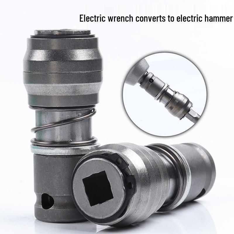 Electric Wrench To Square/Four-Hole Round Handle Adapter for 1/2 Drill Bits