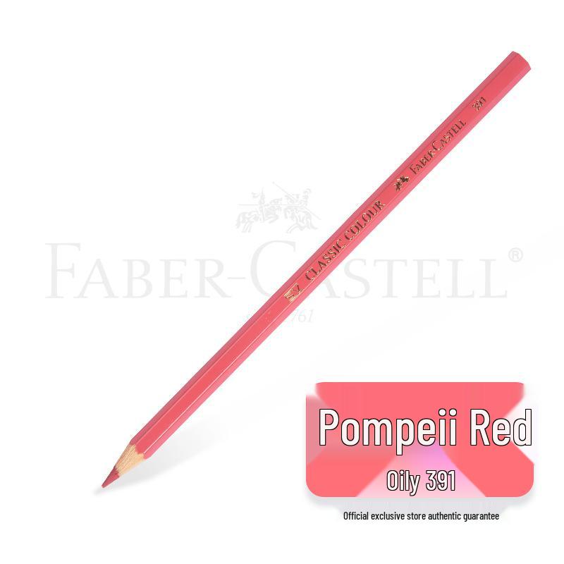 Faber-Castell Art Oil-Based Colored Pencils Set - Red, White, Black, and 60 Single and Complementary Colors.