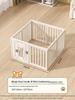 Gray & White Color Block Puppy Playpen for Small to Medium Dogs - Indoor Pet Crate & Isolation Fence