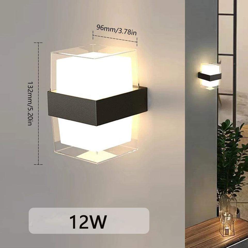 Led Outdoor Wall Light Waterproof IP66 Motion Sensor Led Outdoor Lighting Porch Lights Balcony Garden Lights Outdoor Wall Lamp