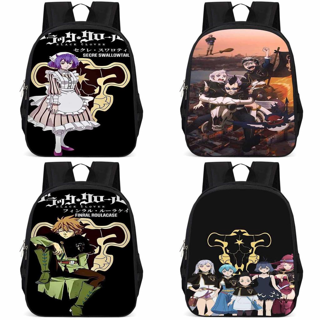 Sac à dos Black Clover 15 pouces Grande capacité Léger Tissu Oxford Pour Enfants