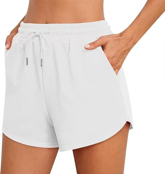 Женские шорты для плавания с карманами, купальник с высокой талией, купальные шорты, низ купальника, шорты для мальчиков, низ купальника XXXL белый