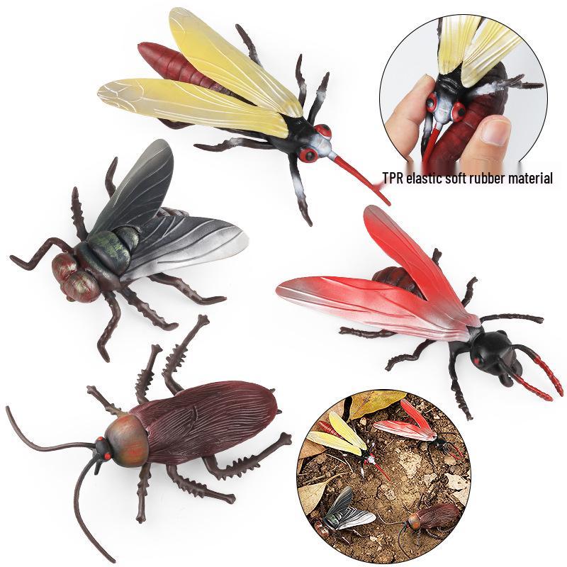 TPR Cognitive Decompression Toy: Realistic Insect and Animal Models (Cockroach, Mosquito, Ant, Fly, Spider, Python)