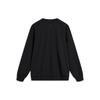 Li Ning Letter Print Crew Neck Pullover Sweatshirt Women Sweatshirt Black AWDTB46-2