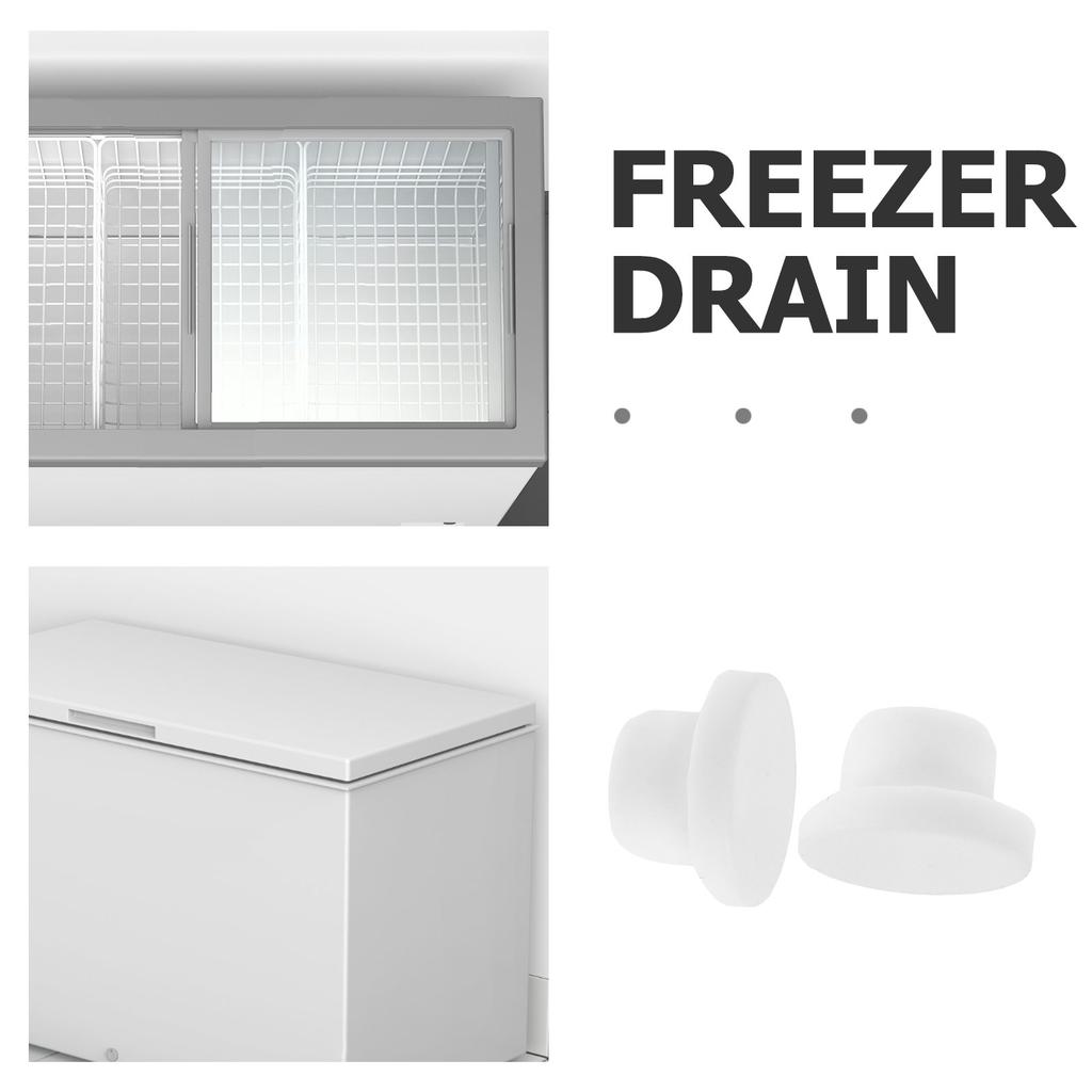 3pcs Chest Freezer Plug Replacement Rubber Drain Hole Sealing Cap for Refrigerator Cooler Fridge Leakproof Stopper for Home