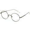 Alloaiweeo [Alo:Ctzen] Ci8703B C2 Sanded Gray Metal Round Eyeglass Frames